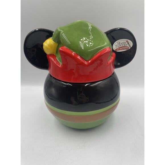Disney Other - Disney Mickey Mouse Christmas Elf Canister/Cookie Jar 2025 NEW - FAST SHIPPING!